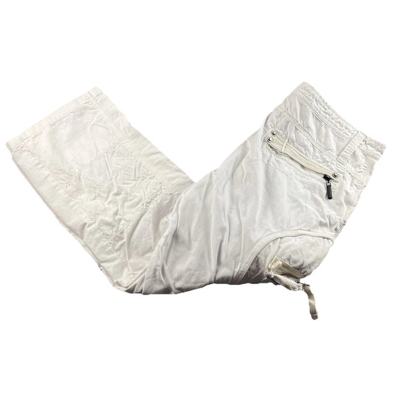 Vintage Attrak Cargo Pants Mens Size 38x30 Rip Stop White Paratrooper Baggy RARE